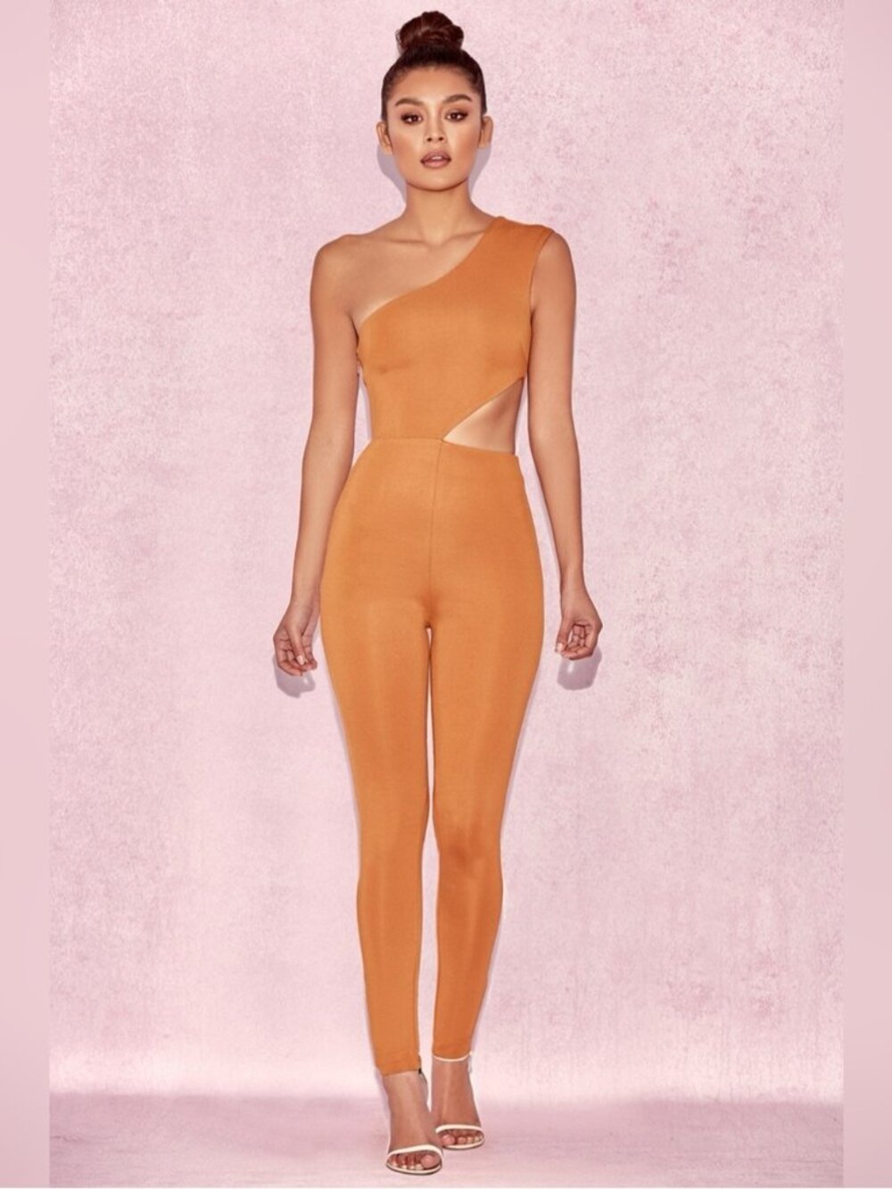 House of cb RAZA Bronze Cut Out Jumpsuit xs